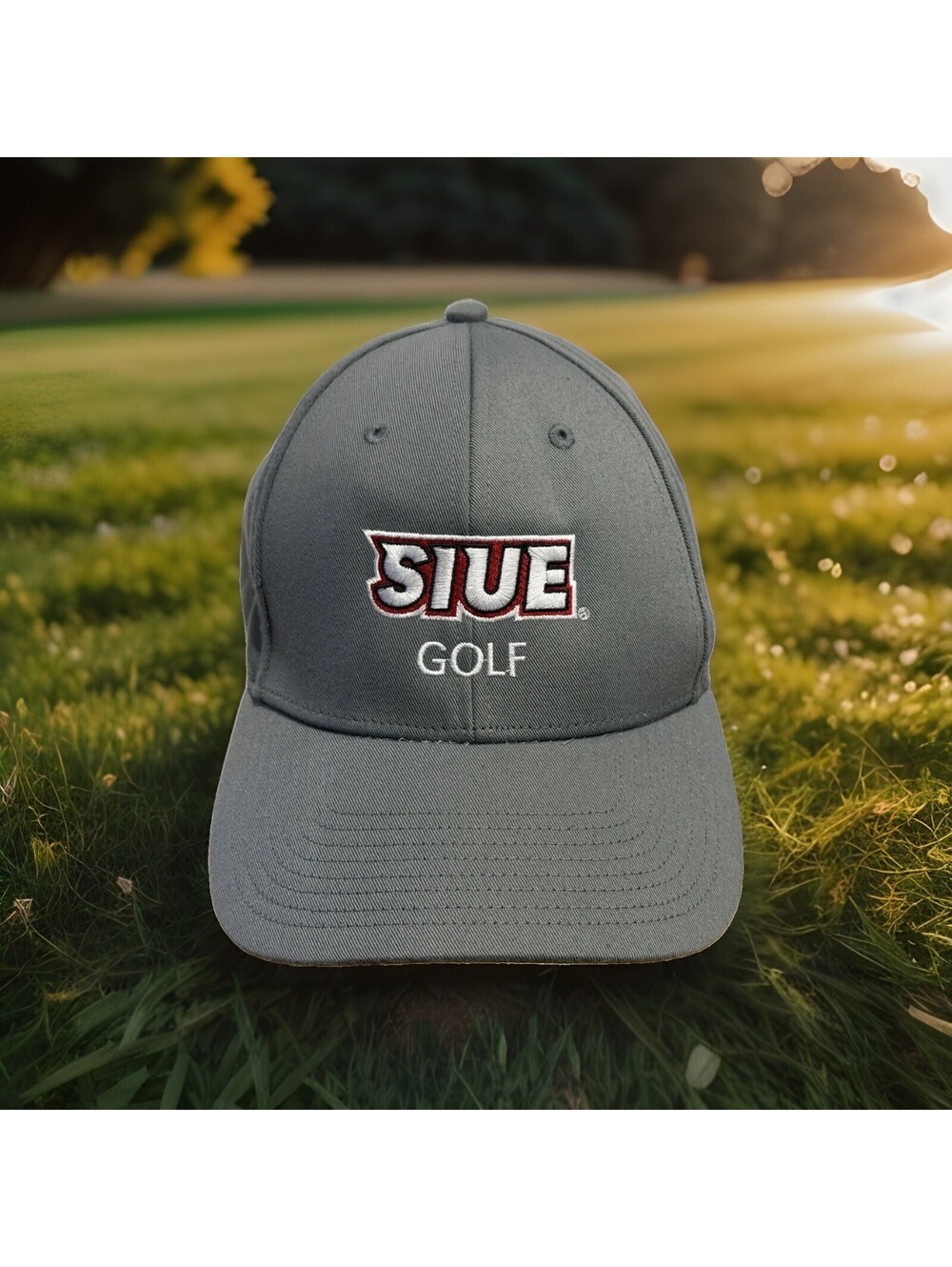 SIEU Southern Illinois Edwardsville University Golf Grey Adidas Baseball Cap